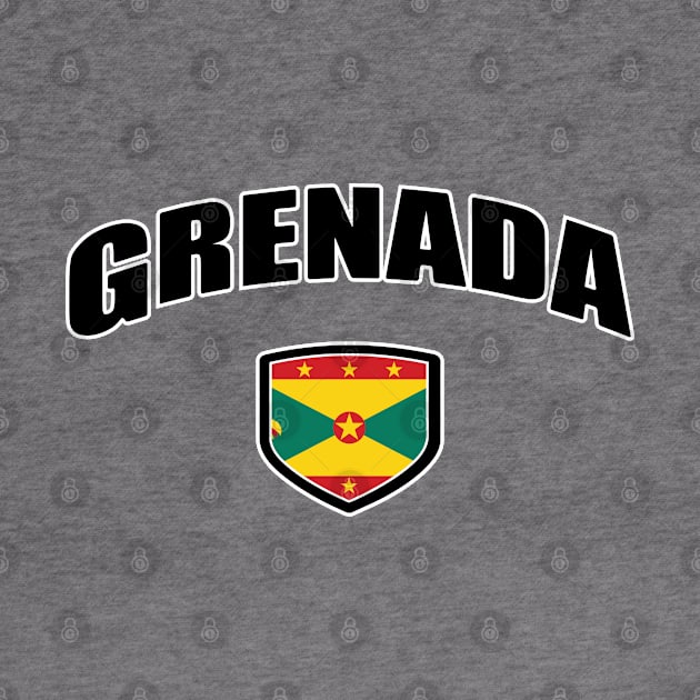 Grenada National Flag Shield by IslandConcepts